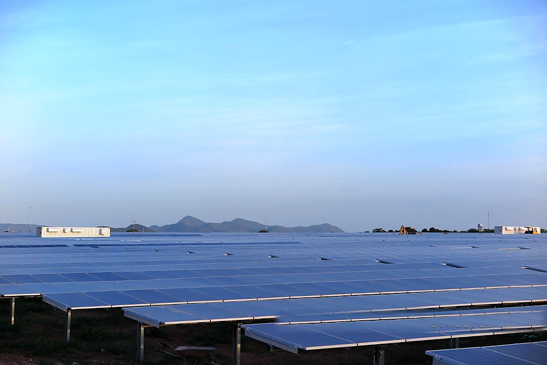 Cuadrilla de GEM en la planta fotovoltaica de Choluteca